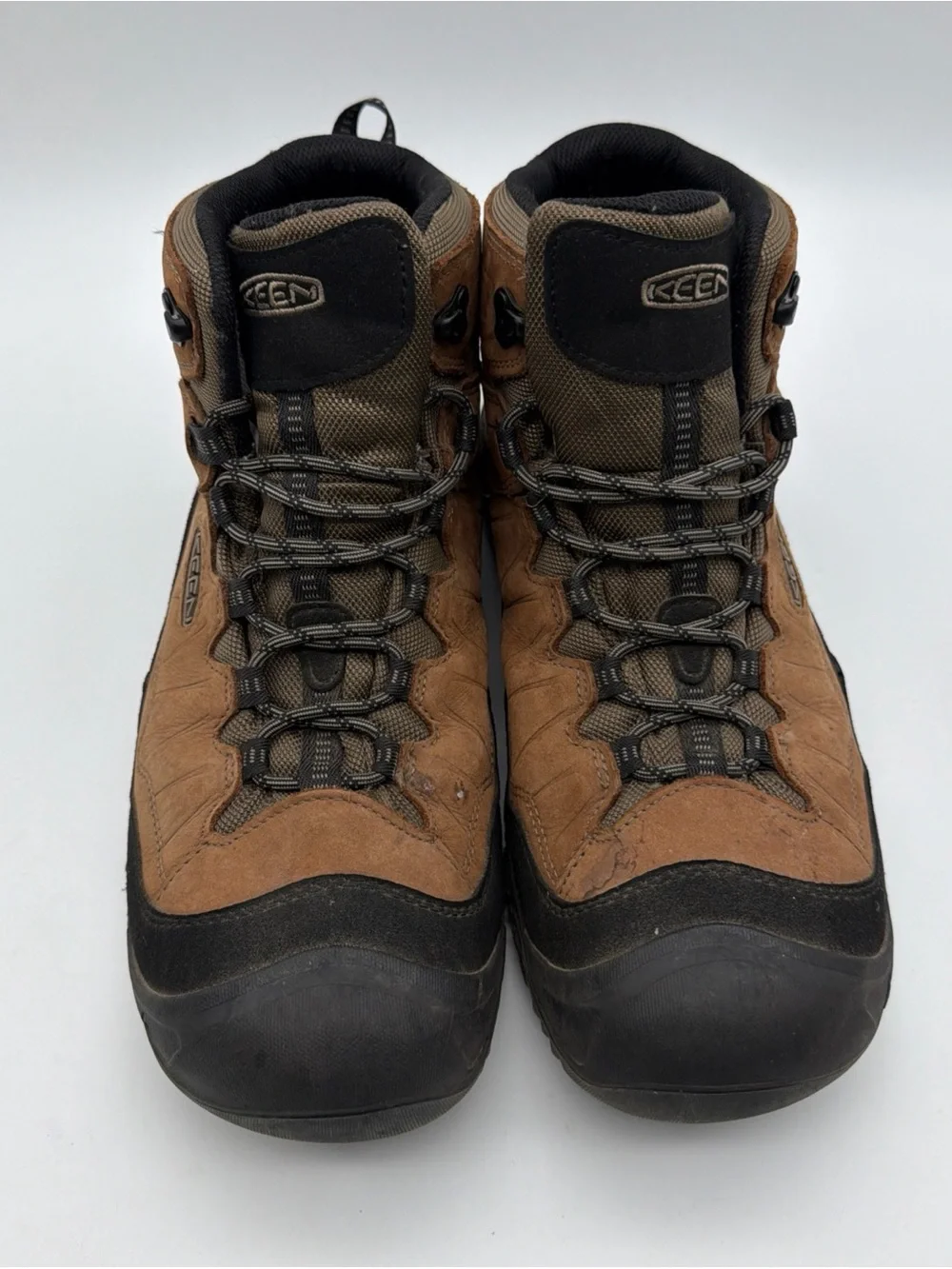 KEEN Targhee IV Mid Mens Leather Hiking Boots Shoes Size 14 Brown Waterproof